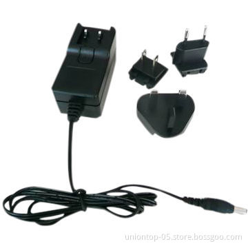 Interchangeable Plug Power Adapter, 5/1, 12/1, 24/0.63, 24/0.75 and 12V/3A